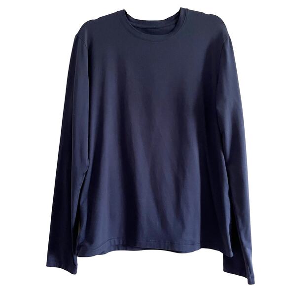 Alo Men’s Conquer Reform Crewneck Long Sleeve Navy Size M - EUC - Picture 3 of 5